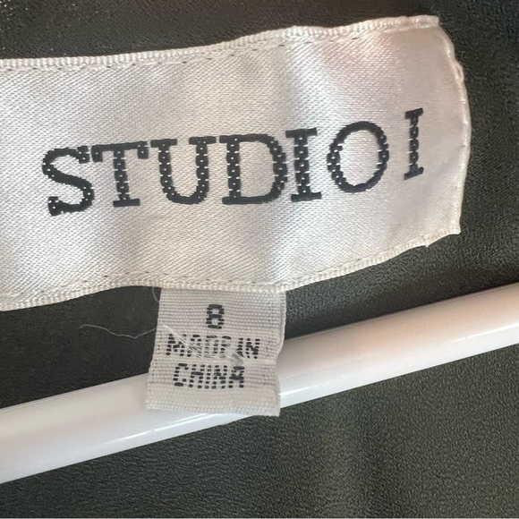 Studio I Sleeveless Maxi Dress Paisley Olive Green Sz 8 Flowy Romantic Y2K 90s - Picture 4 of 15